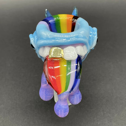 Premium 18mm Kool aid tongue slide - collectible glass art