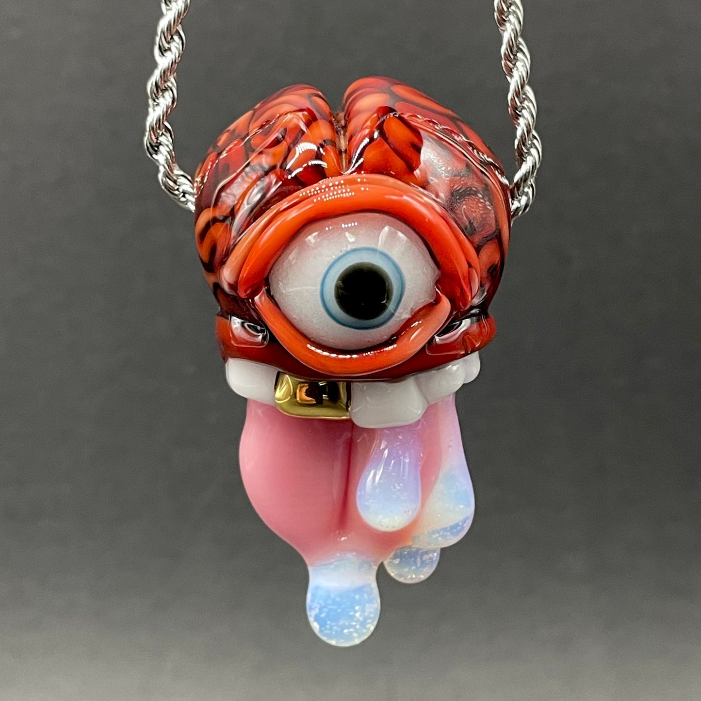 Mastermind glass pendant craftsmanship - artisan glass work