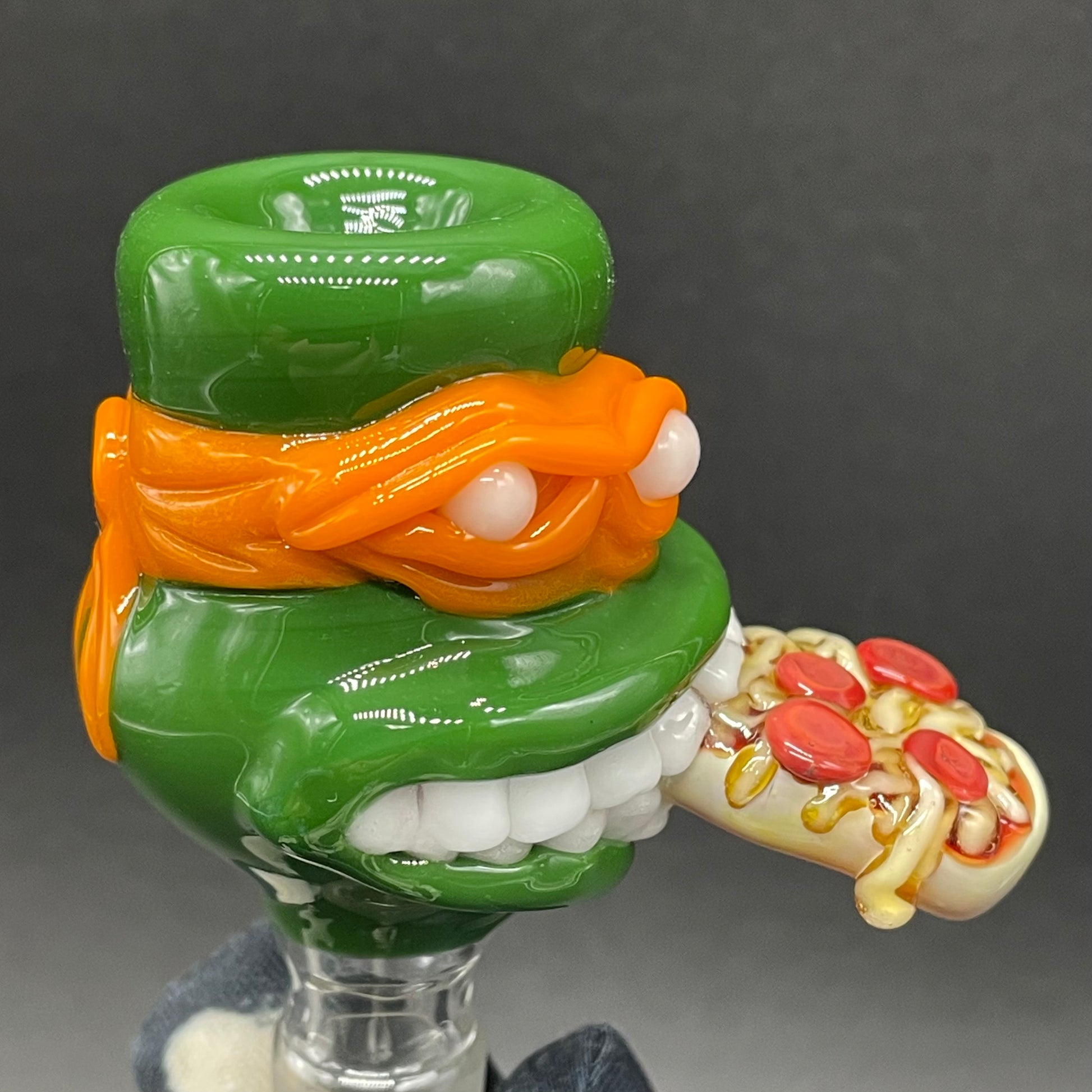 Close-up of Michelangelo - handcrafted glass