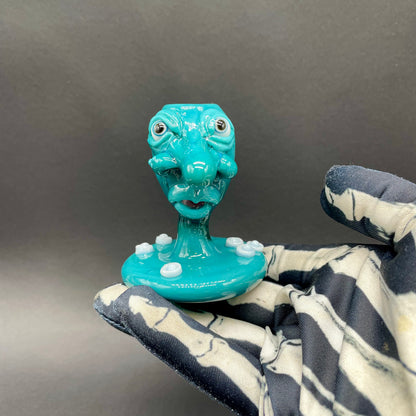 Shnozzle incense burner glass art - premium handcrafted piece