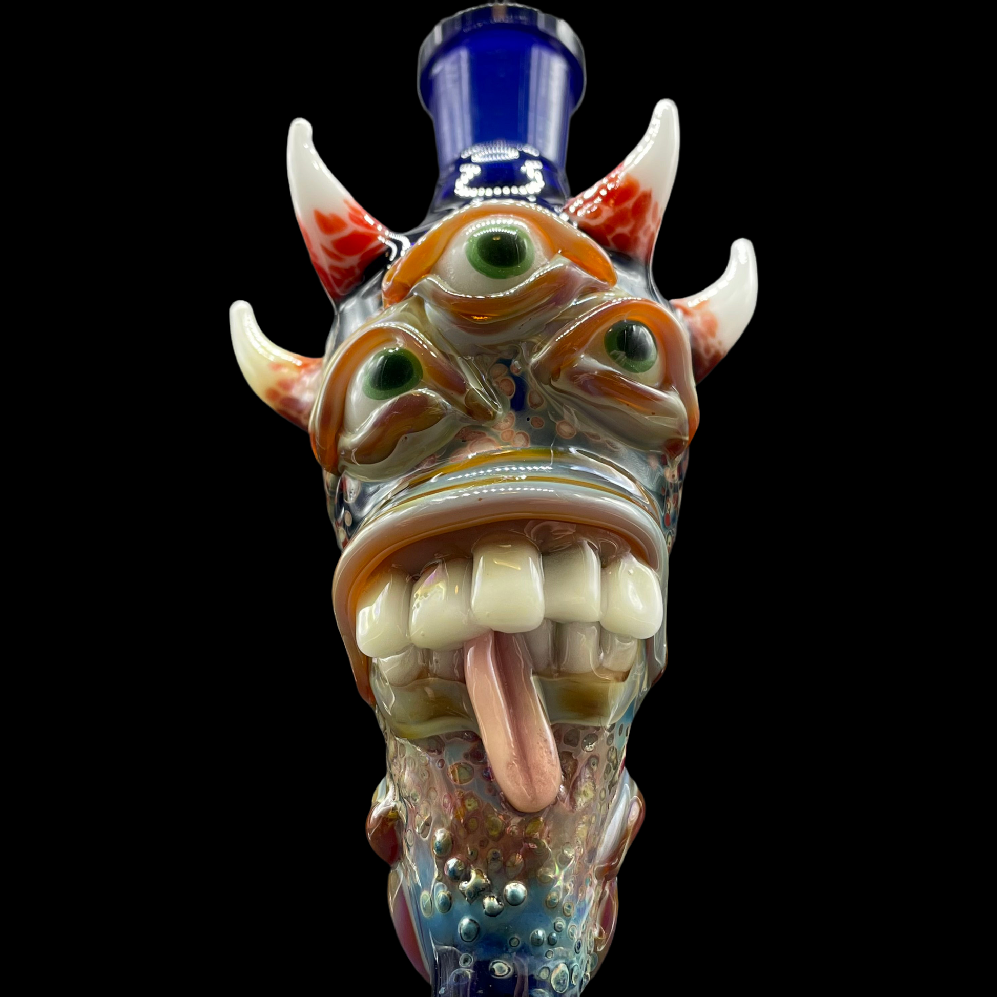 incense burner by Leviathan Glass - artisan detail