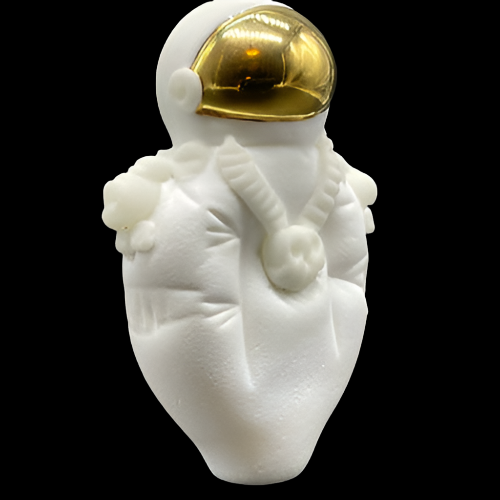 Hand-blown glass Out of this world hand pipe by Leviathan Glass