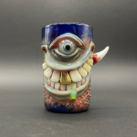 Smiley face shot glass