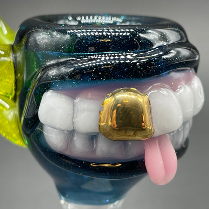 Leviathan Glass 14mm heavy stardust slide - hand-blown art
