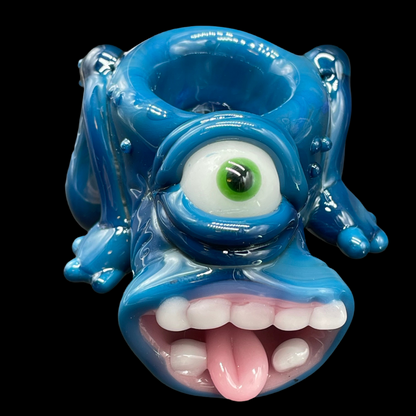 Hand-blown glass 18mm boglin slide by Leviathan Glass