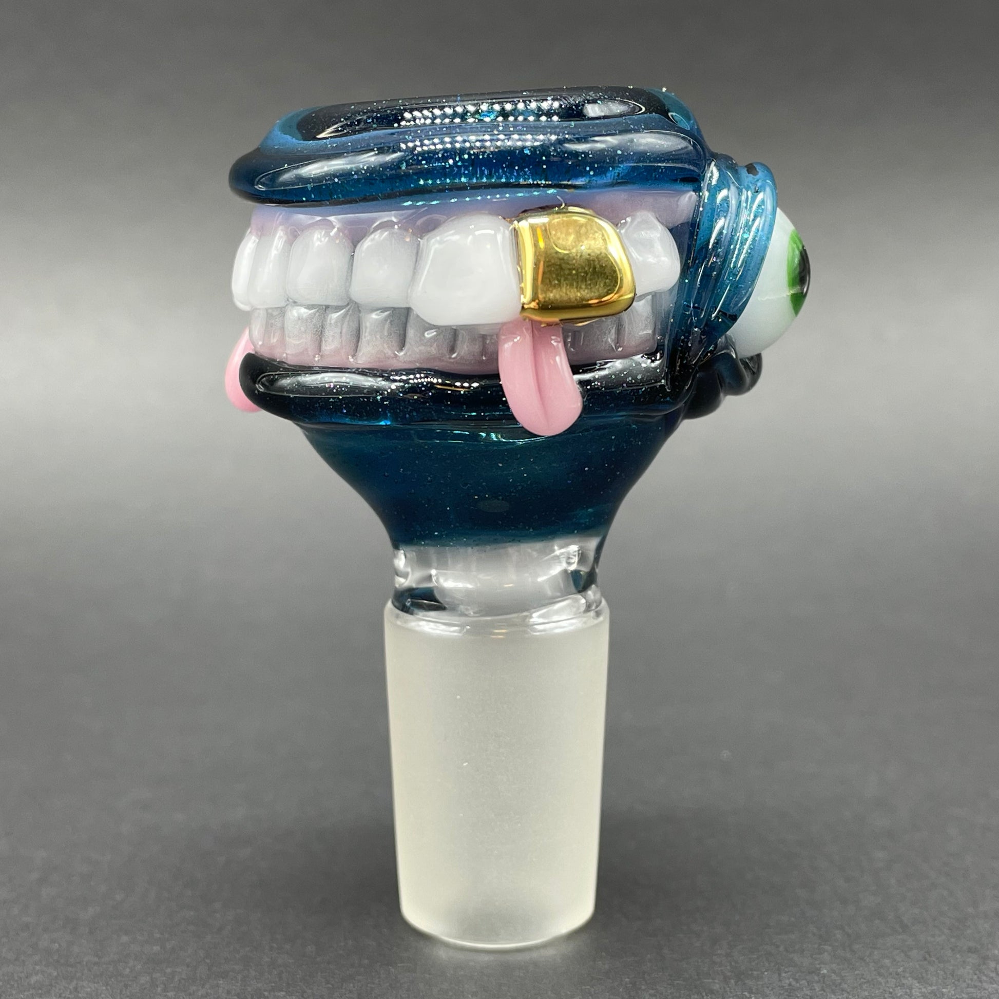 Leviathan Glass 18mm too many teeth slide - hand-blown art