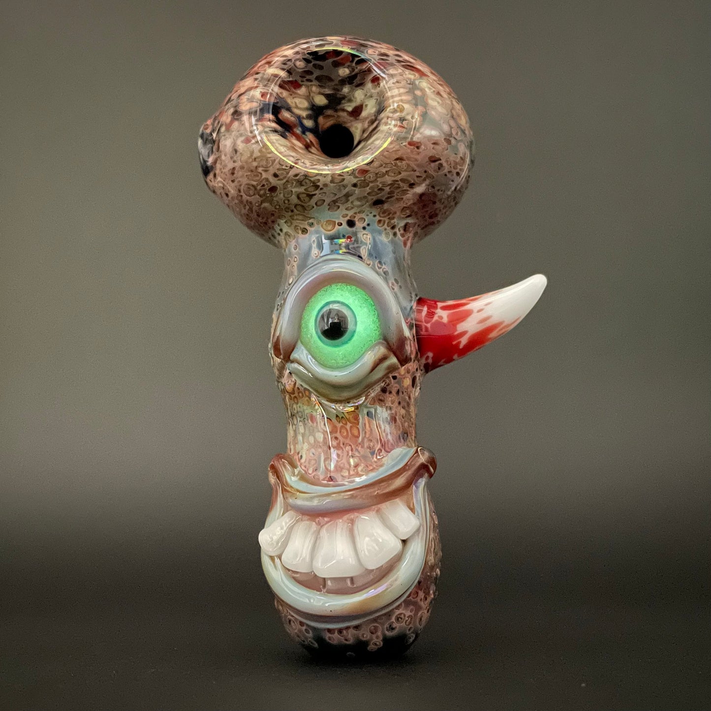 Hand-blown Frit Cyclops Spoon - Leviathan Glass original