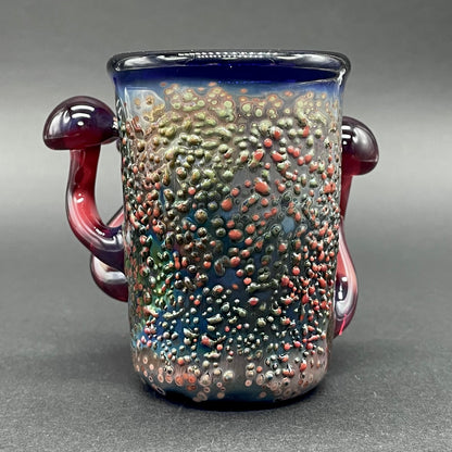 Hand-blown Phoenix mushroom shot glass - Leviathan Glass original