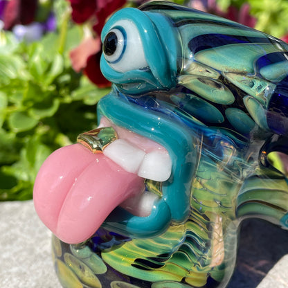 Premium Tentacle tongue bubbler - collectible glass art