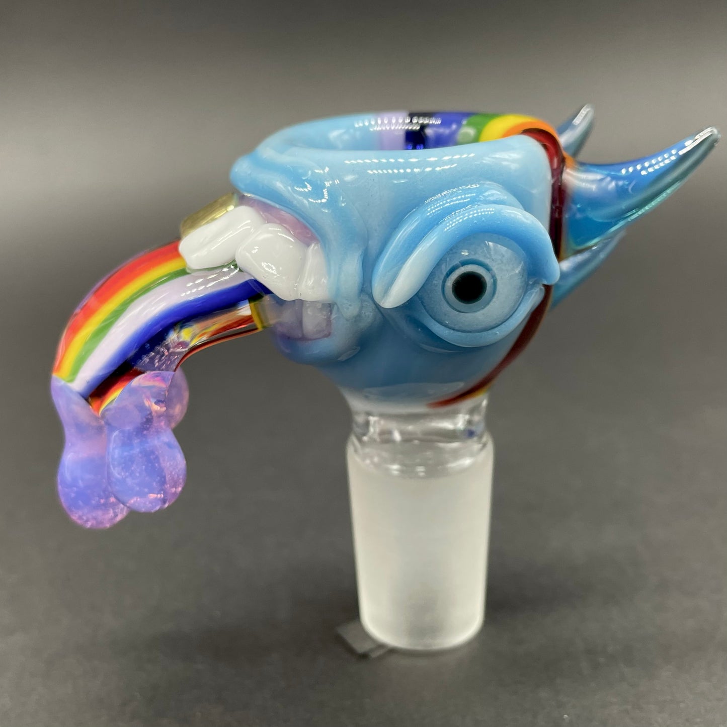 18mm Kool aid tongue slide detail view - premium glass art
