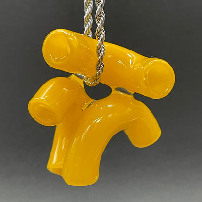 Macaroni and cheese necklace
