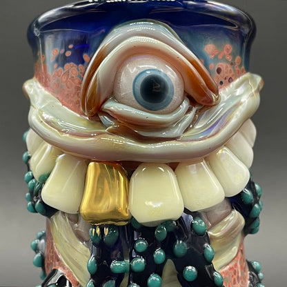 Sushi breath shot glass by Leviathan Glass - artisan detail