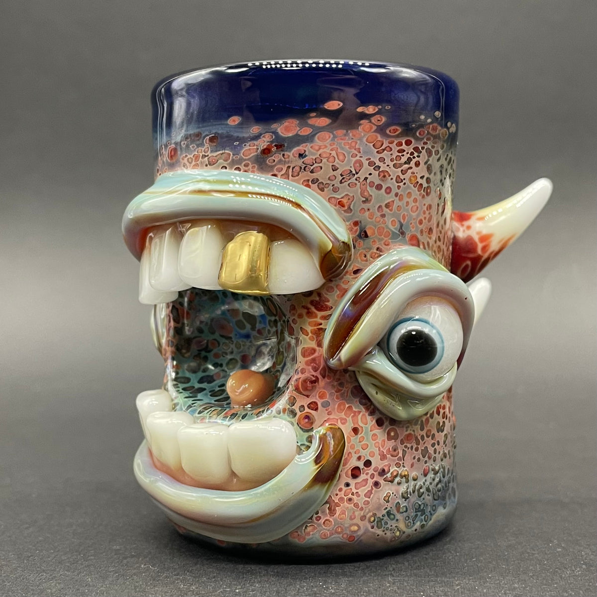 Leviathan Glass Screaming shot glass - hand-blown art