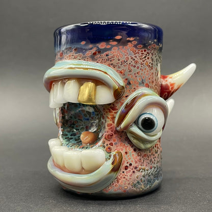 Leviathan Glass Screaming shot glass - hand-blown art