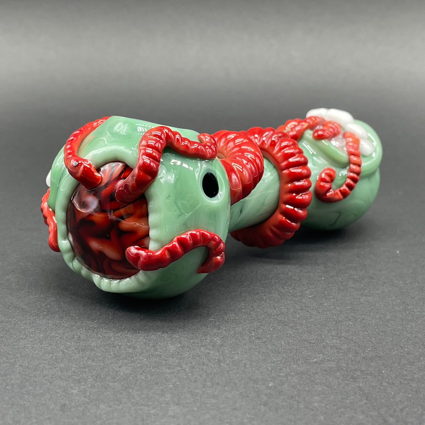 Hand-blown Worm food spoon - Leviathan Glass original