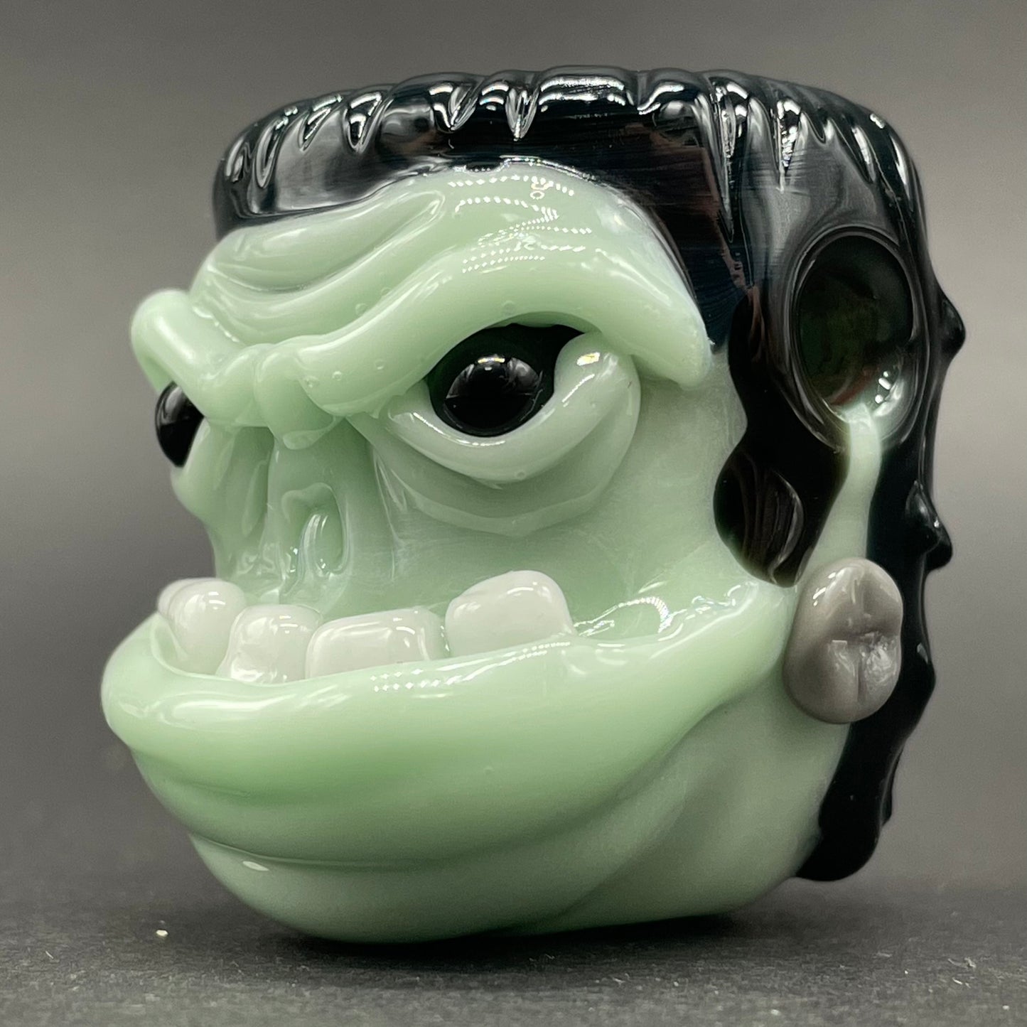Glass Frankenstein pendant glass art - premium handcrafted piece