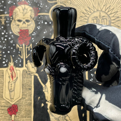 14mm black Philip ash catcher craftsmanship - artisan glass work