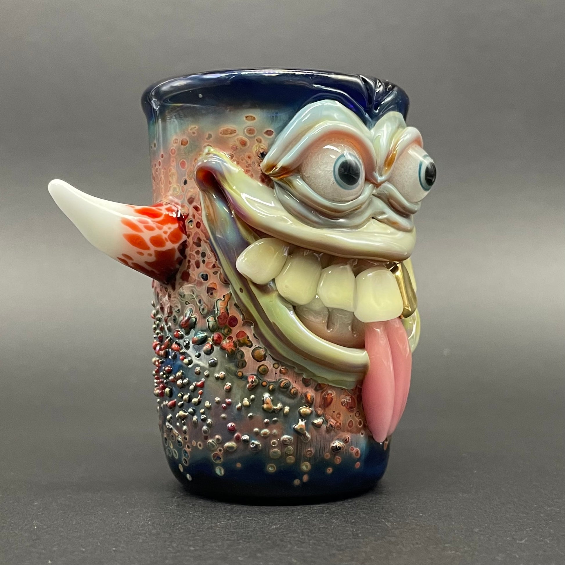 Irate pirate shot glass craftsmanship - artisan glass work
