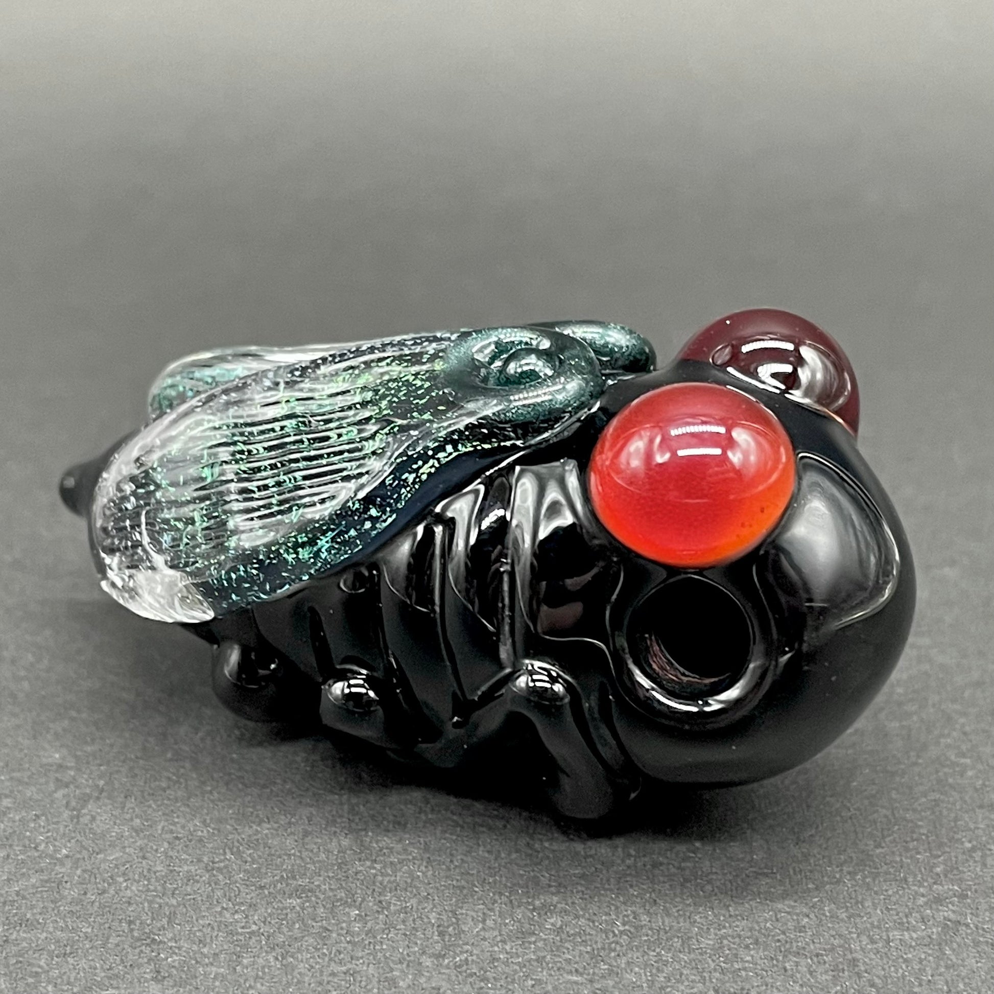 Hand-blown Cicada pendant - Leviathan Glass original
