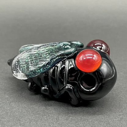 Hand-blown Cicada pendant - Leviathan Glass original