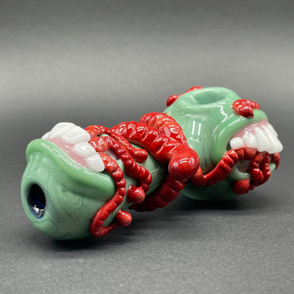 Hand-blown Worm food spoon - Leviathan Glass original