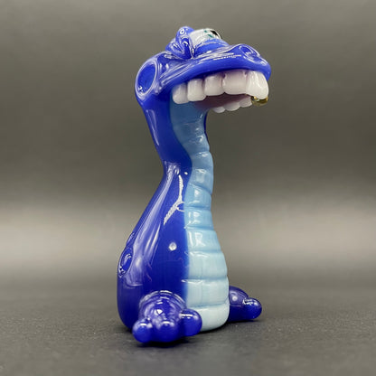 Artisan glass Cyclopsasarus glass pendant - detailed craftsmanship