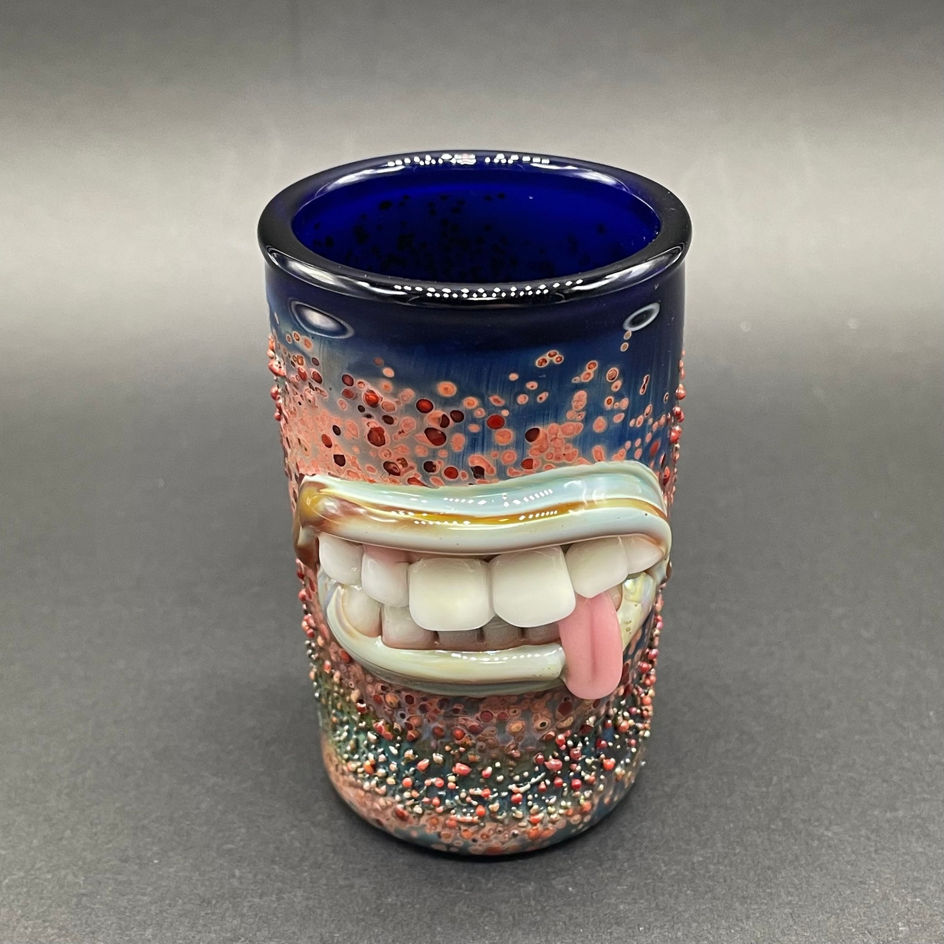 Premium MOUTH shot glass - collectible glass art