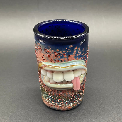 Premium MOUTH shot glass - collectible glass art