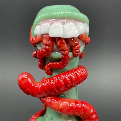 Worm food spoon craftsmanship - artisan glass work