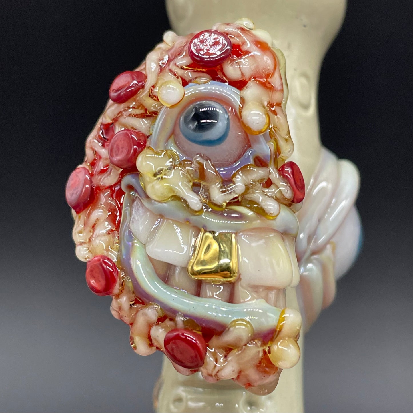 Pizza Is for Lovers – Matching Chillum Set craftsmanship - artisan glass work