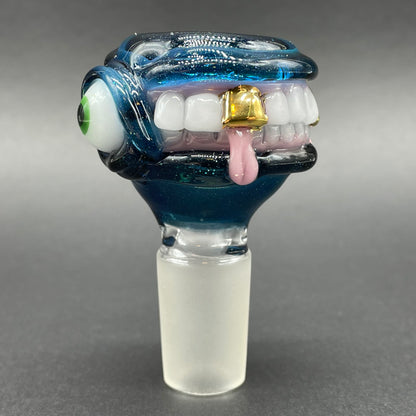 18mm too many teeth slide glass art - premium handcrafted piece