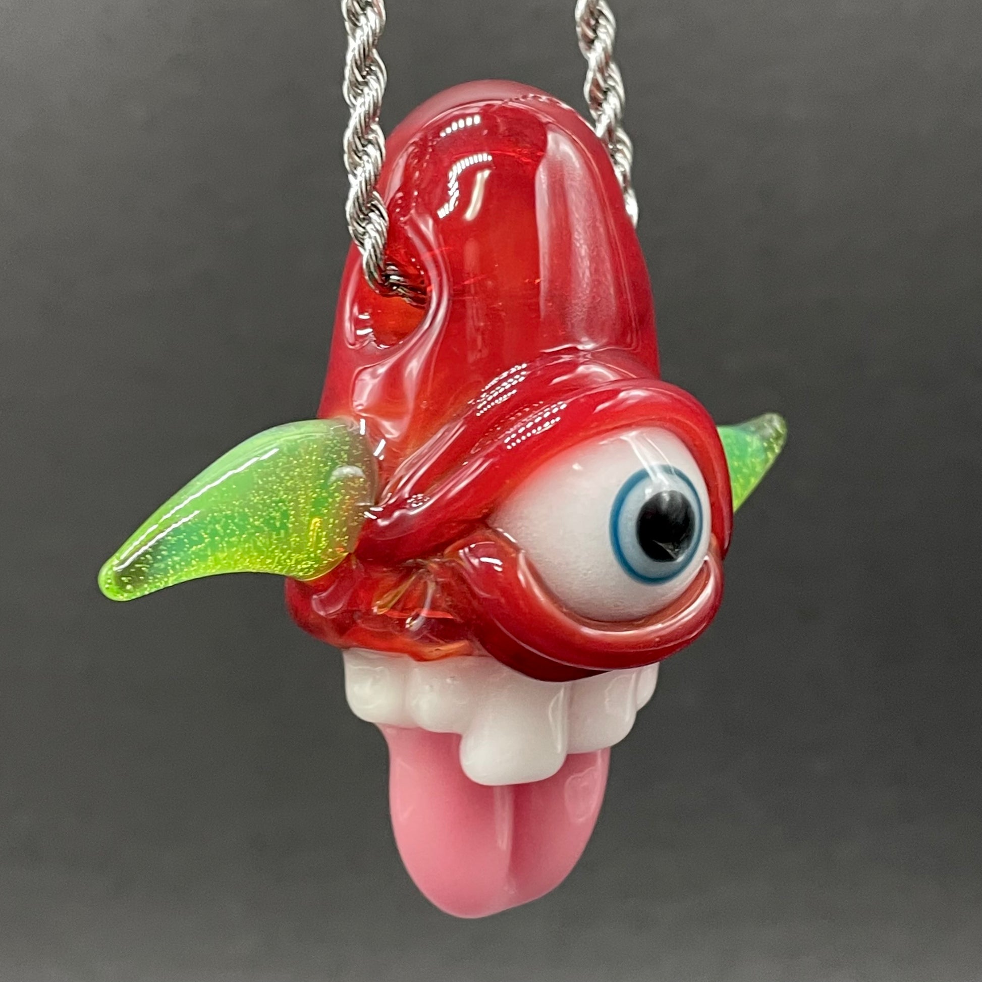 Licky McOneEye glass pendant glass art - premium handcrafted piece