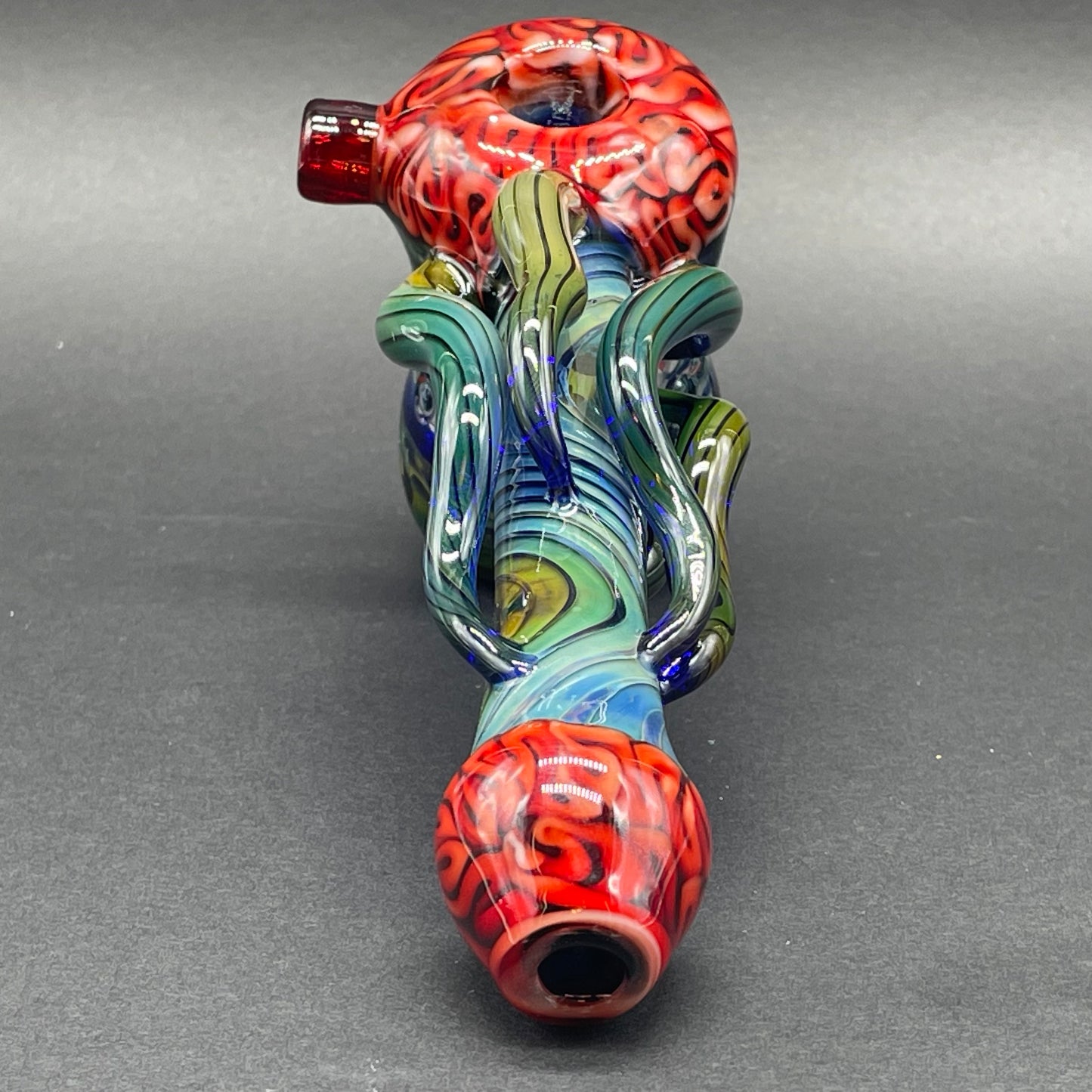 Hand-blown Brain Bubbler - Leviathan Glass original