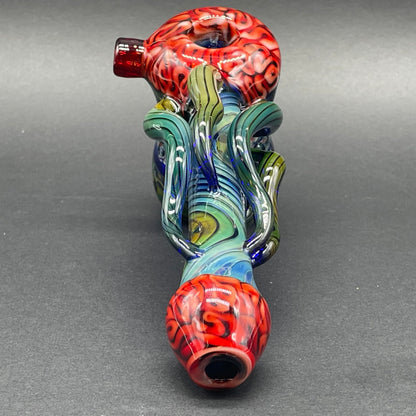 Hand-blown Brain Bubbler - Leviathan Glass original