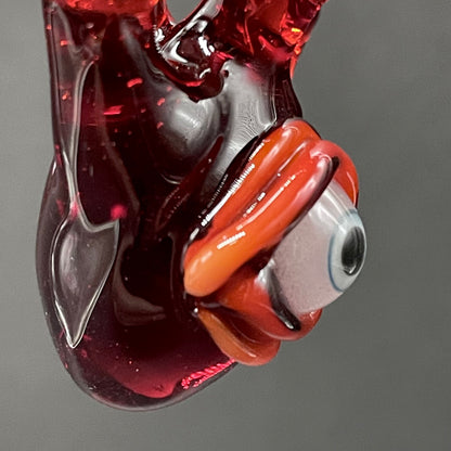 Anatomical cyclops heart pendant
