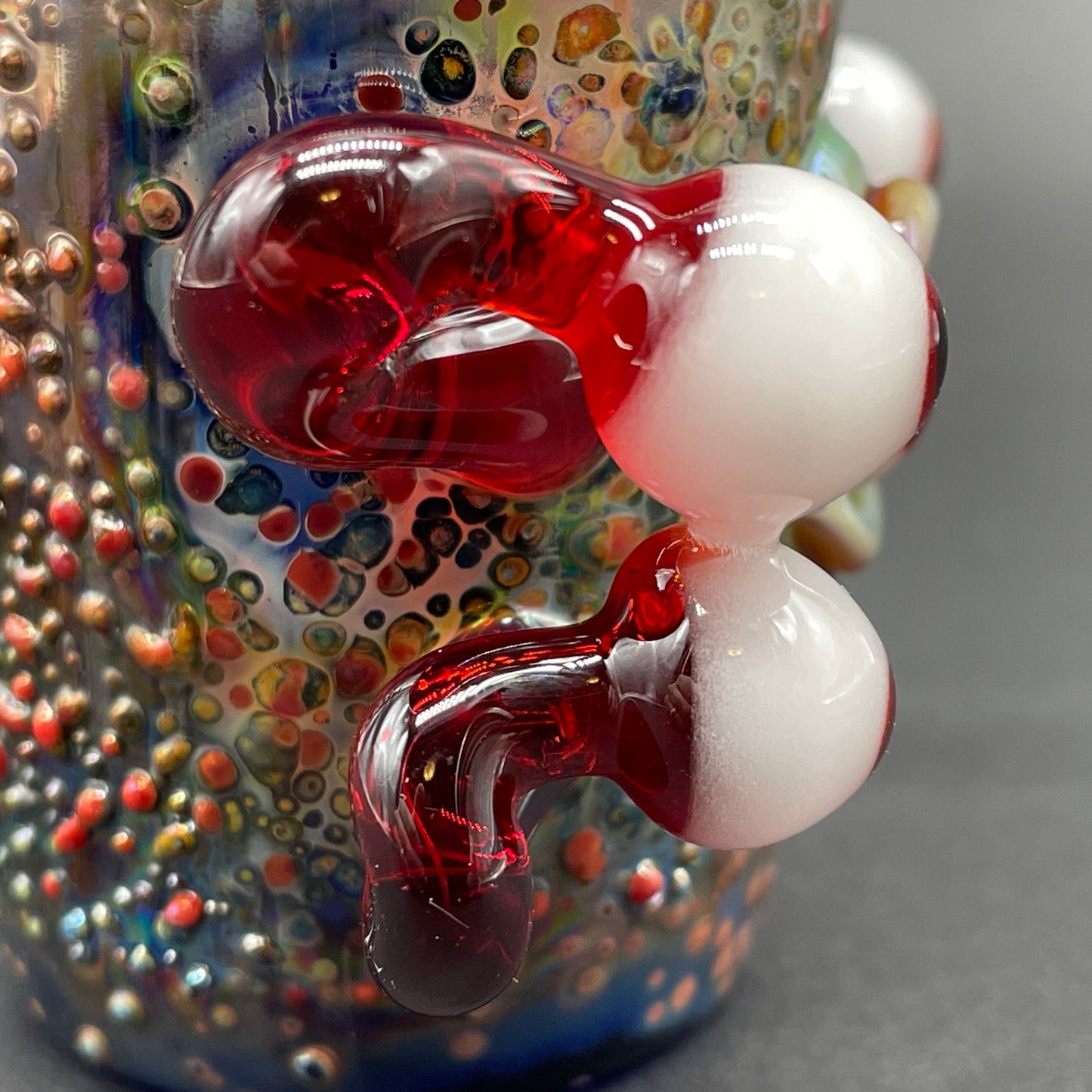 Eyestalker shot glass by Leviathan Glass - artisan detail