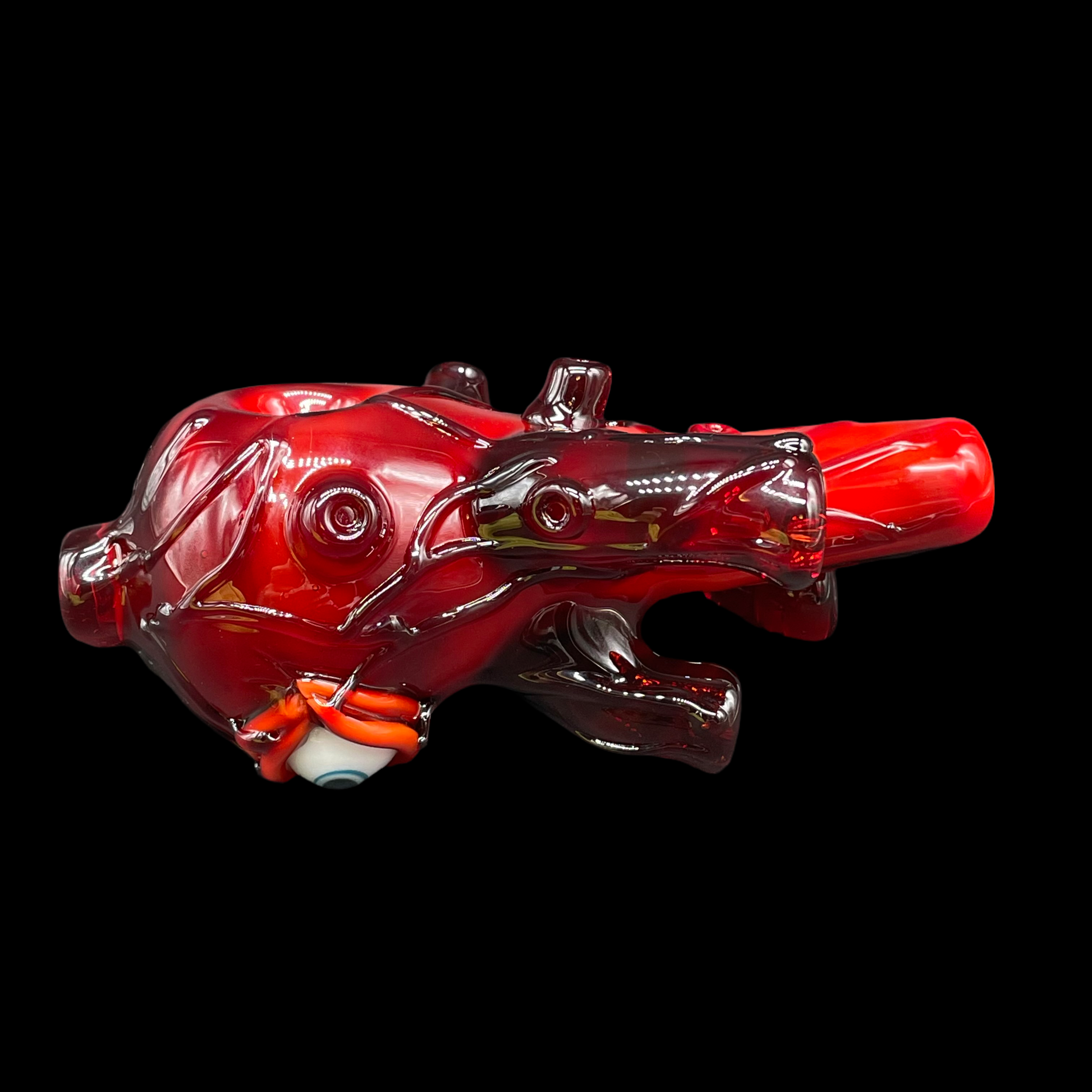Hand-blown Anatomical heart spoon - Leviathan Glass original