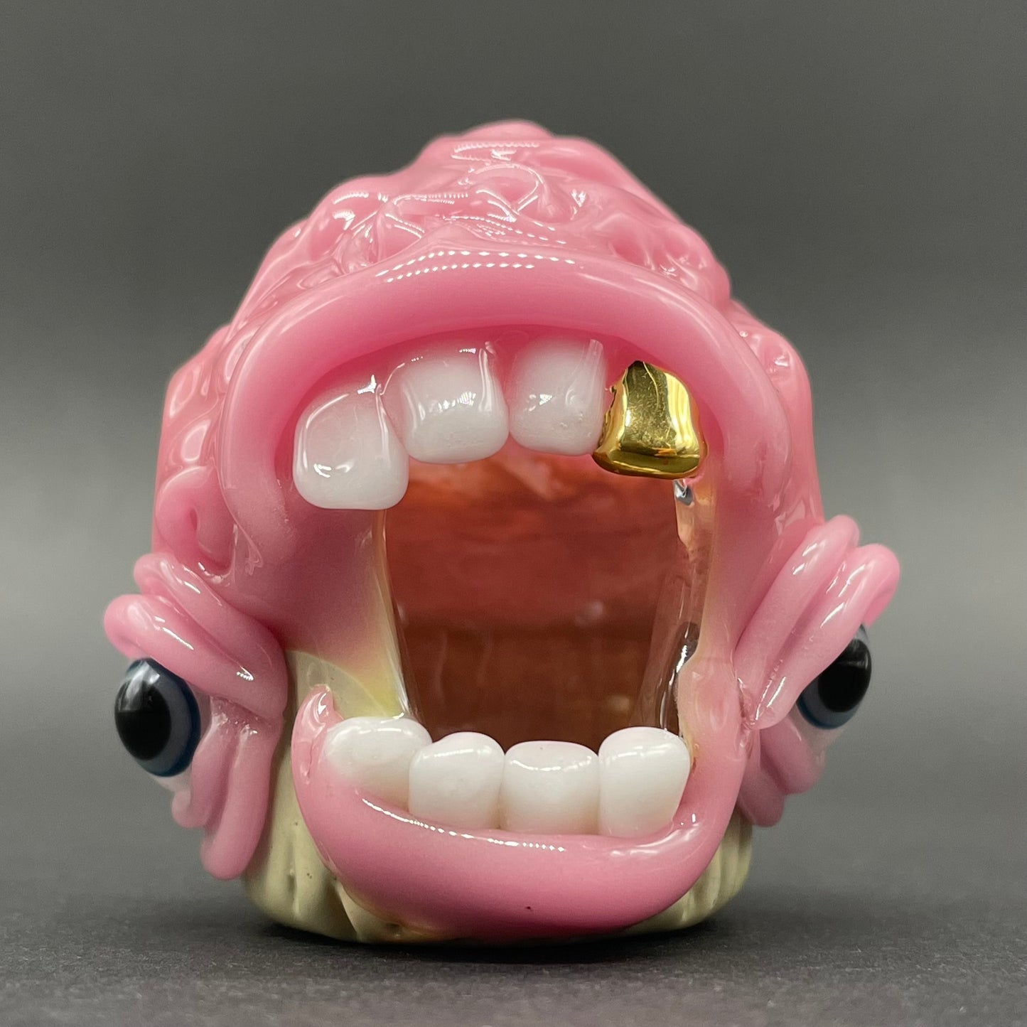 Hand-blown Cupcake pendant - Leviathan Glass original