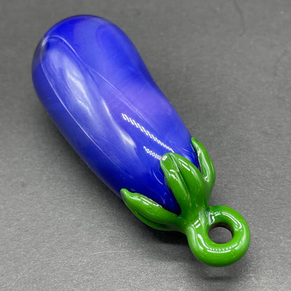 Eggplant ornament glass art - premium handcrafted piece
