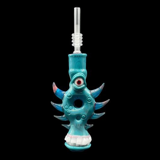 Hand-blown glass Nectar collector by Leviathan Glass