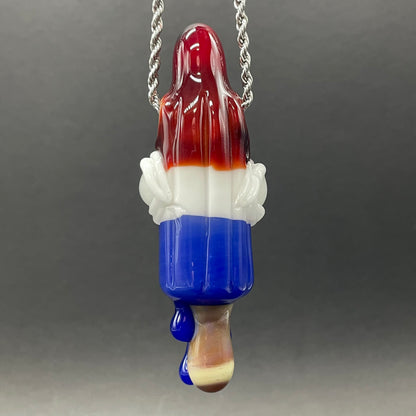 Premium Calm like a bomb pop - collectible glass art