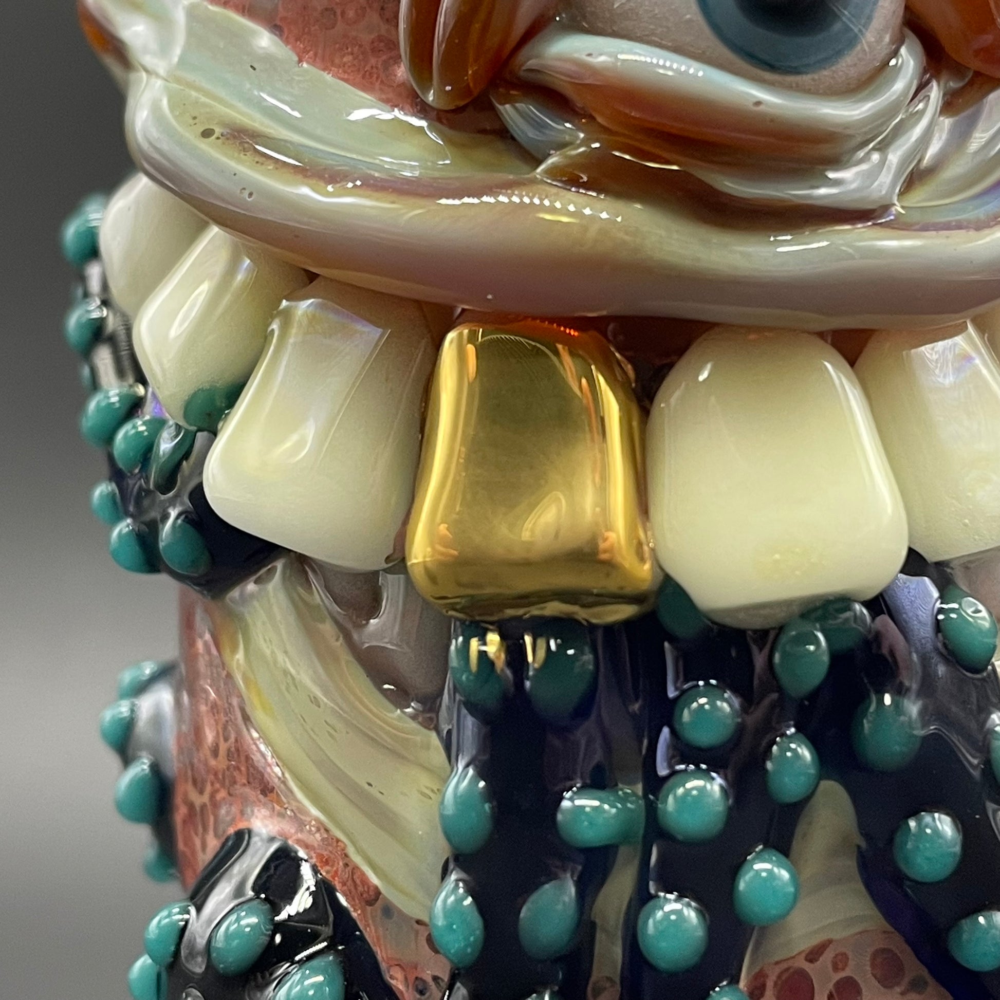 Hand-blown Sushi breath shot glass - Leviathan Glass original