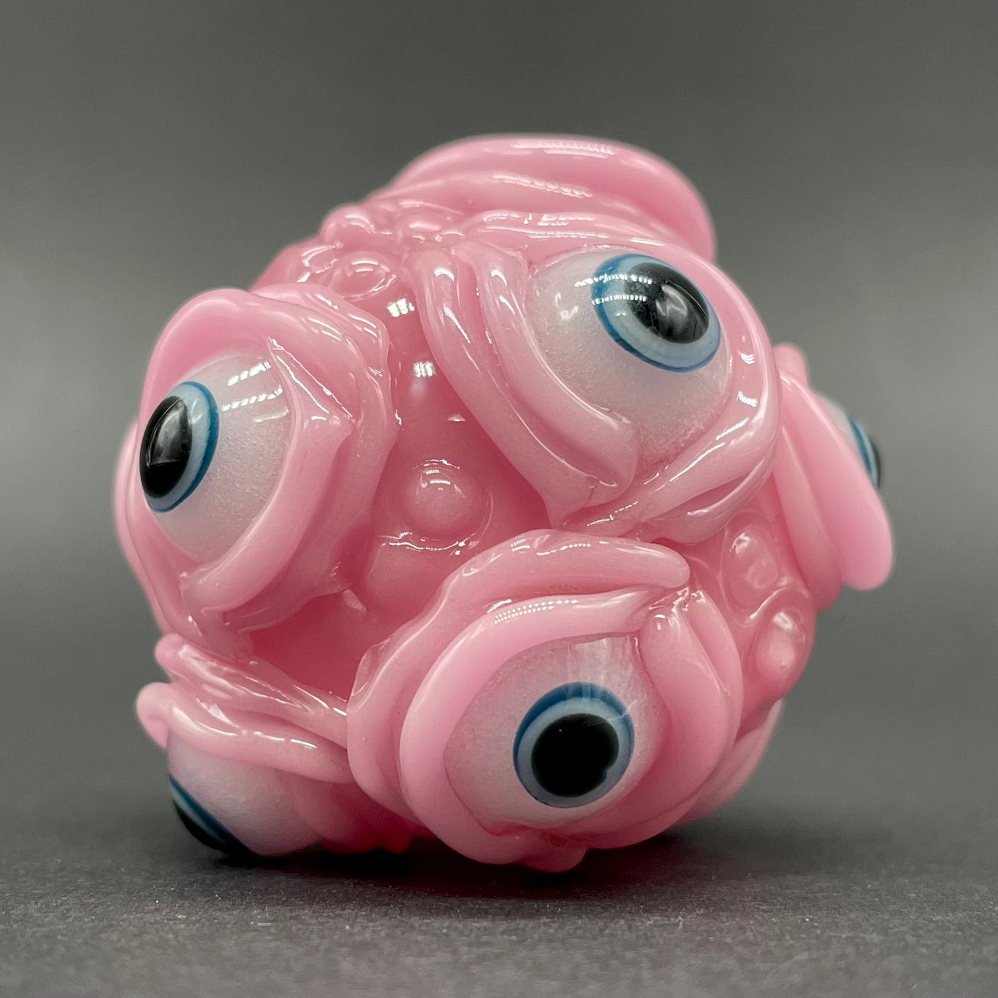 Hand-blown Pink Argus pendant - Leviathan Glass original