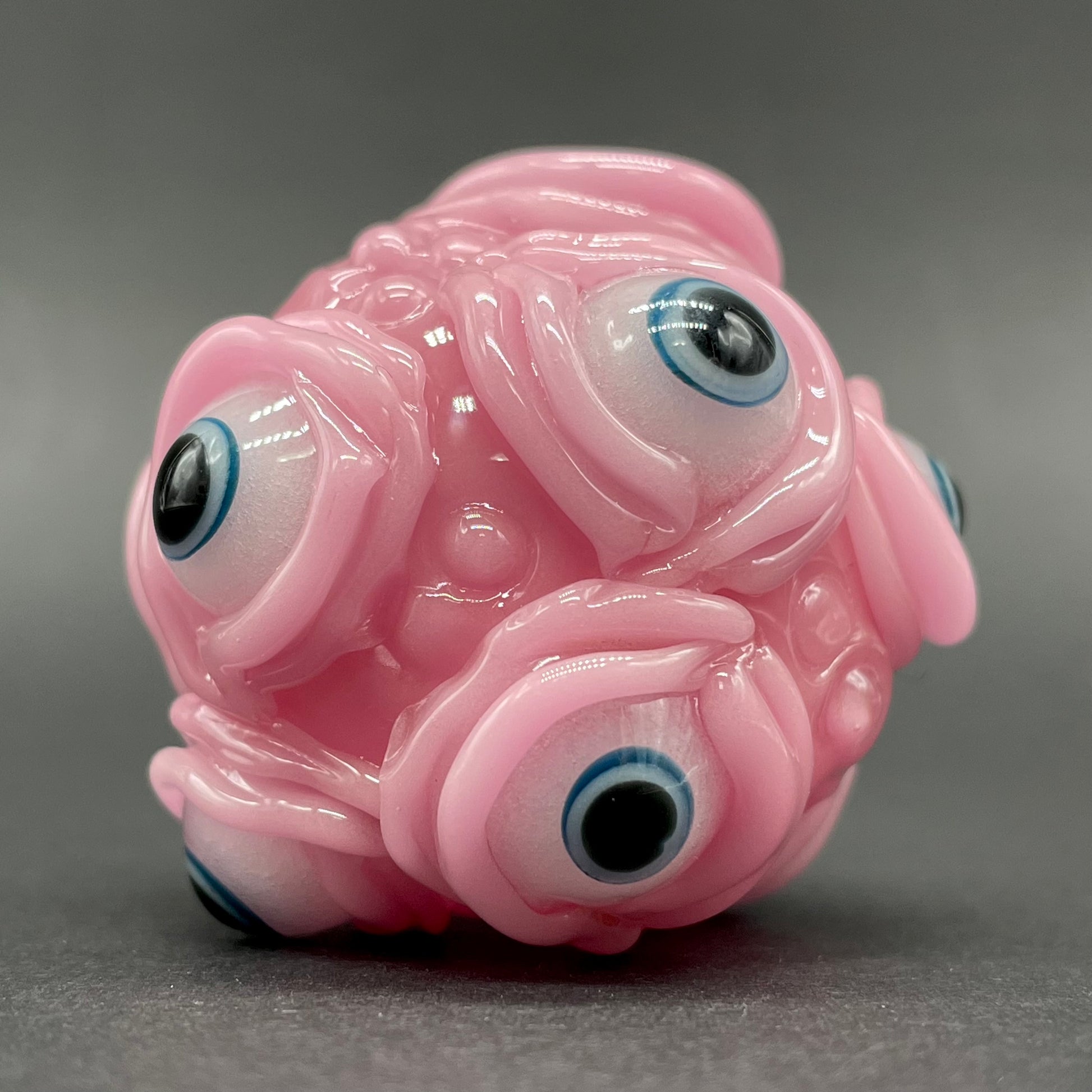 Hand-blown Pink Argus pendant - Leviathan Glass original