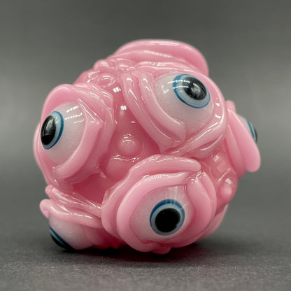 Hand-blown Pink Argus pendant - Leviathan Glass original