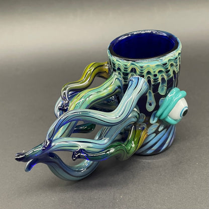 Leviathan shot glass by Leviathan Glass - artisan detail