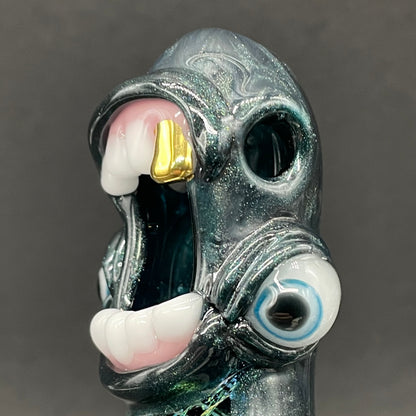 Hand-blown Dichroic tentacle pendant - Leviathan Glass original