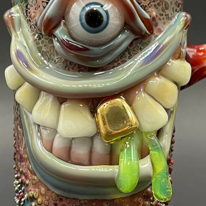 Smiley Face Cyclops Cork Jar