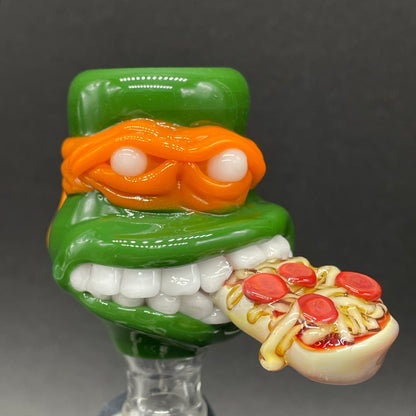 Michelangelo detail view - premium glass art