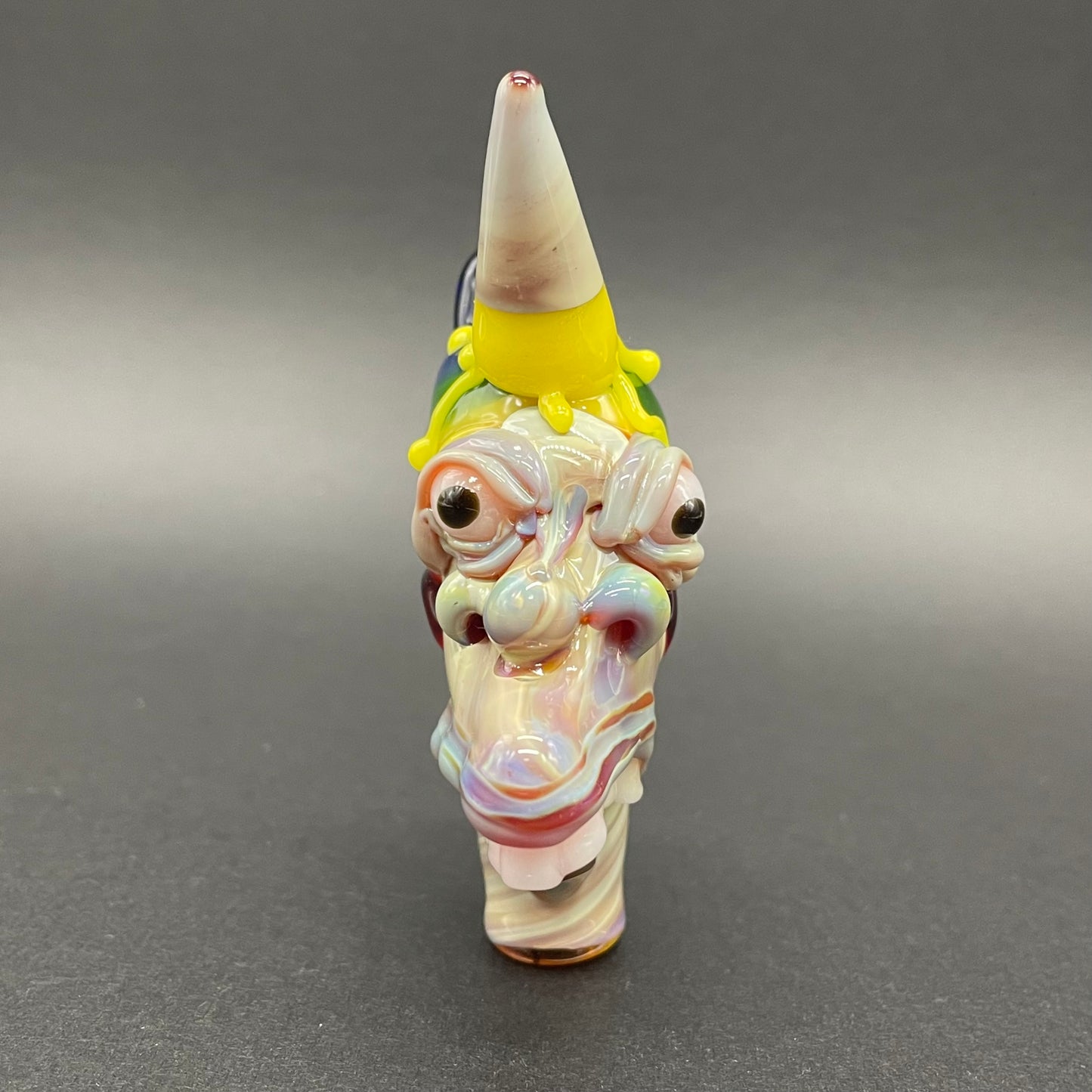 Ice cream kid glass pendant by Leviathan Glass - artisan detail